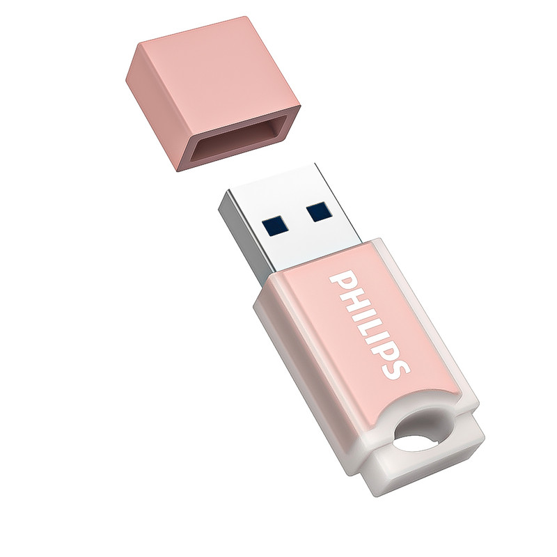 فلش مموری 32 گیگابایت فیلیپس مدل FM10UA-B با رابط USB 2.0، سرعت خواندن 30 مگابایت بر ثانیه، سرعت نوشتن 15 مگابایت بر ثانیه، سازگار با ویندوز، مک OS و لینوکس، مقاوم در برابر خش و اثر انگشت