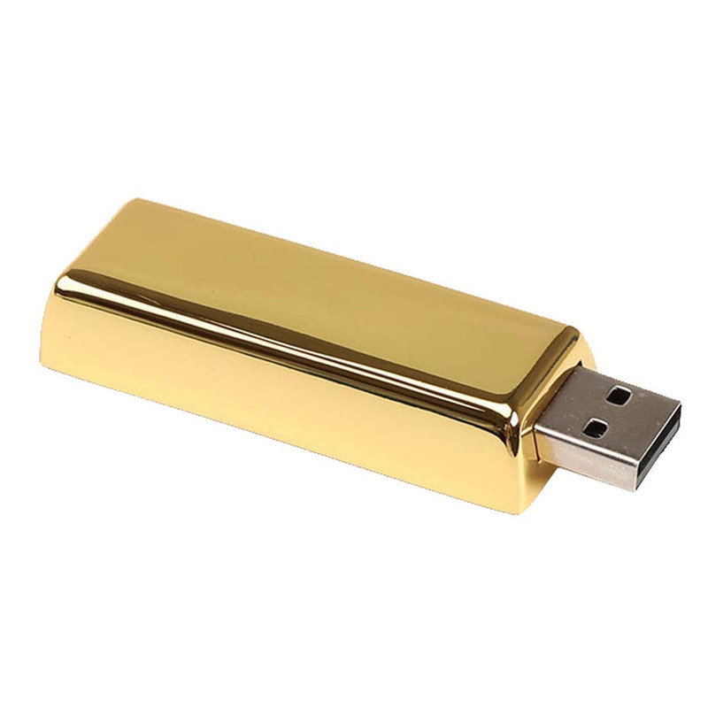 فلش مموری پرلیت یو اس بی طرح شمش طلا کد UM-65 ظرفیت 128گیگابایت