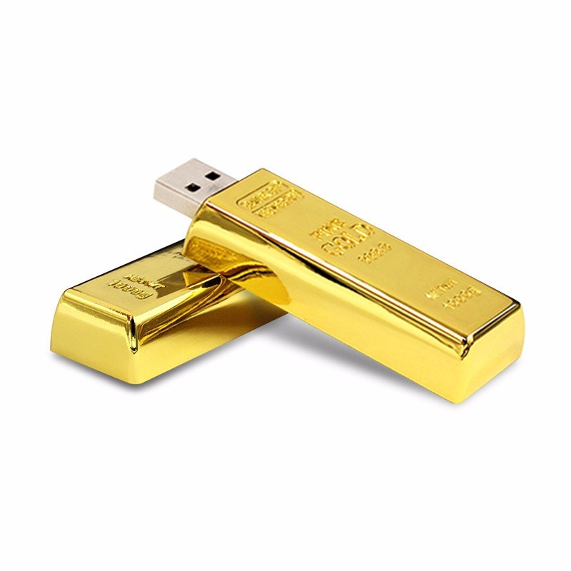 فلش مموری پرلیت یو اس بی طرح شمش طلا کد UM-65 ظرفیت 128گیگابایت
