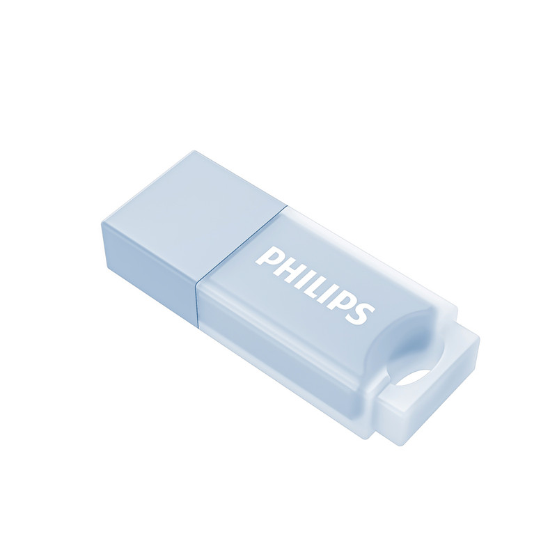 فلش مموری 32 گیگابایت فیلیپس مدل FM10UA-B با رابط USB 2.0، سرعت خواندن 30 مگابایت بر ثانیه، سرعت نوشتن 15 مگابایت بر ثانیه، سازگار با ویندوز، مک OS و لینوکس، مقاوم در برابر خش و اثر انگشت