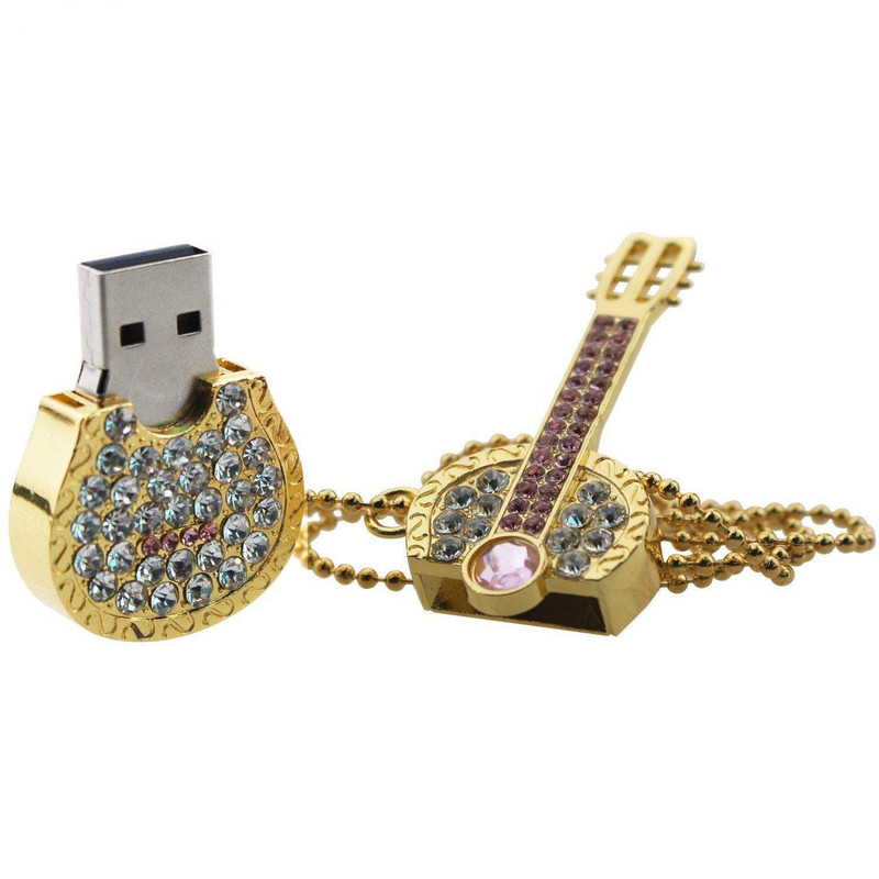 فلش مموری Usb 2.0 اولتیتا  مدل گیتار فلزی ظرفیت 128 گیگابایت