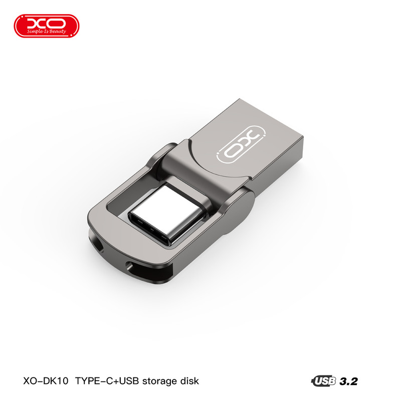 فلش مموری ایکس او مدل DK-10 ظرفیت 64 گیگابایت با رابط USB-C