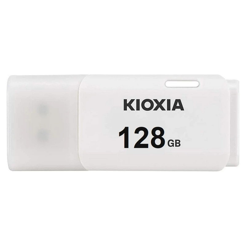 فلش مموری کیوکسیا مدل U202 ظرفیت 128 گیگابایت بسته دو عددی با رابط USB 2.0، مقاومت در برابر ضربه، طراحی ساده و ابعاد کوچک، مصرف انرژی پایین و قابلیت Plug & Play