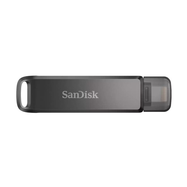 فلش مموری سن دیسک مدل PHONE DRIVE ( LIGHTNING / TYPE-C ) ظرفیت 256 گیگابایت با رابط لایتنینگ، USB Type-C