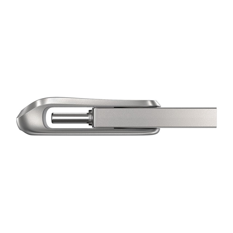 فلش مموری سن دیسک Ultra Dual Drive Luxe ظرفیت 1 ترابایت با دو رابط USB Type-C و USB Type-A، طراحی تاشو، فلزی، سازگار با ویندوز، مک، اندروید و iOS، استاندارد USB 3.2 Gen2