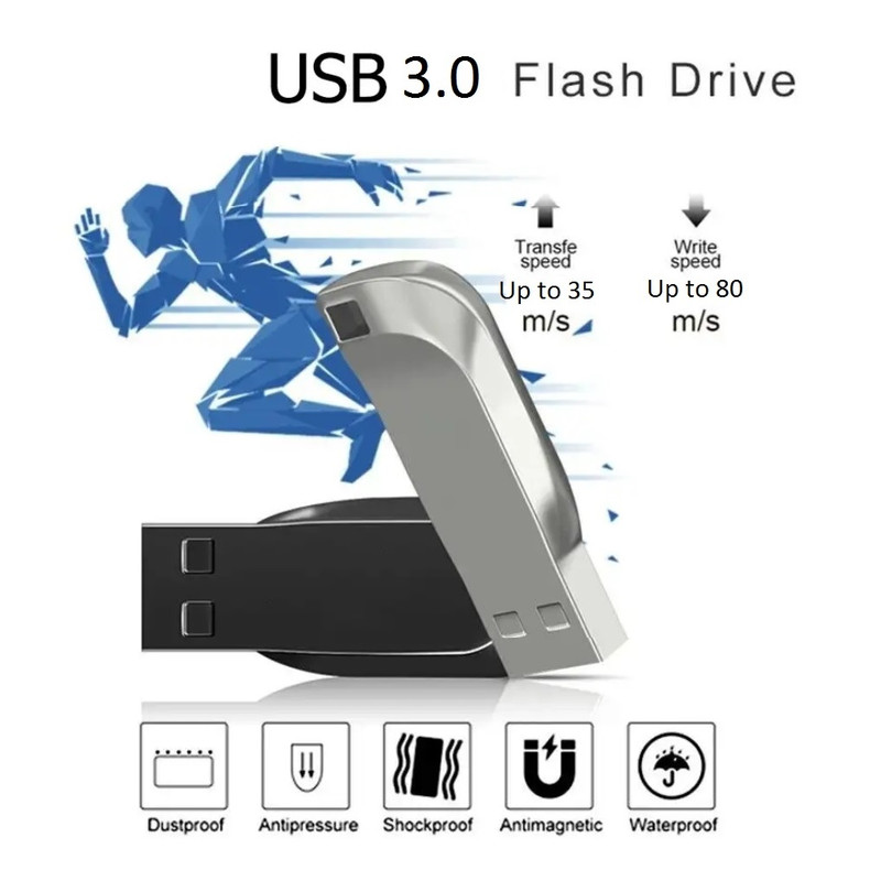فلش مموری سمگپرس مدل UDP Plus ظرفیت 64 گیگابایت با رابط USB 3.0، USB 2.0