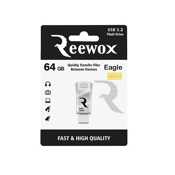 فلش مموری ریوکس OTG usb-C مدل Eagle ظرفیت 64 گیگابایت