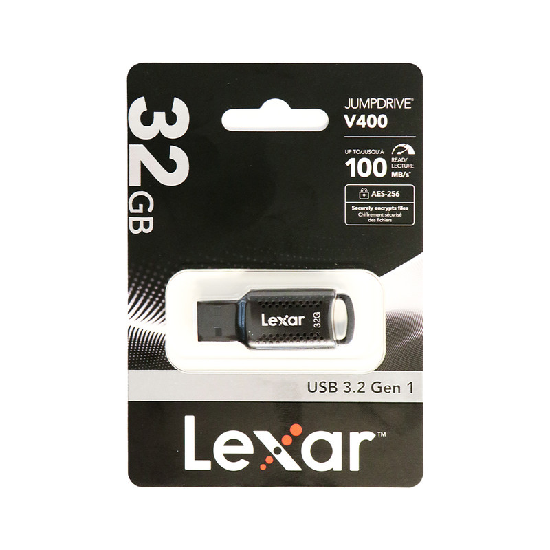 فلش مموری لکسار مدل V400 ظرفیت 32 گیگابایت با رابط USB 3.2 GEN 1