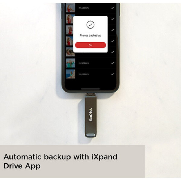 فلش مموری لایتنینگ و USB3.1 سن دیسک مدل IXPAND LUXE ظرفیت 64 گیگابایت