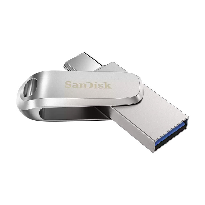 فلش مموری سن دیسک مدل Ultra Dual Drive Luxe ظرفیت 64 گیگابایت با رابط USB 3.2