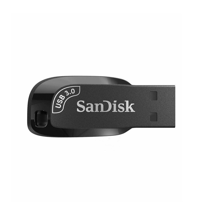 فلش مموری 64 گیگابایت سن دیسک مدل ULTRA SHIFT CZ410 با رابط USB 3.1، سرعت خواندن 100 مگابایت بر ثانیه، نرمافزار امنیتی SanDisk SecureAccess و بازیابی فایل RESCUEPRO Deluxe، مناسب ضبط خودرو و تلویزیون