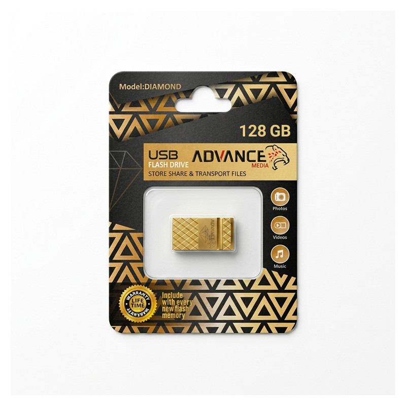 فلش مموری ادونس مدل DIAMOND ظرفیت 128 گیگابایت با رابط USB