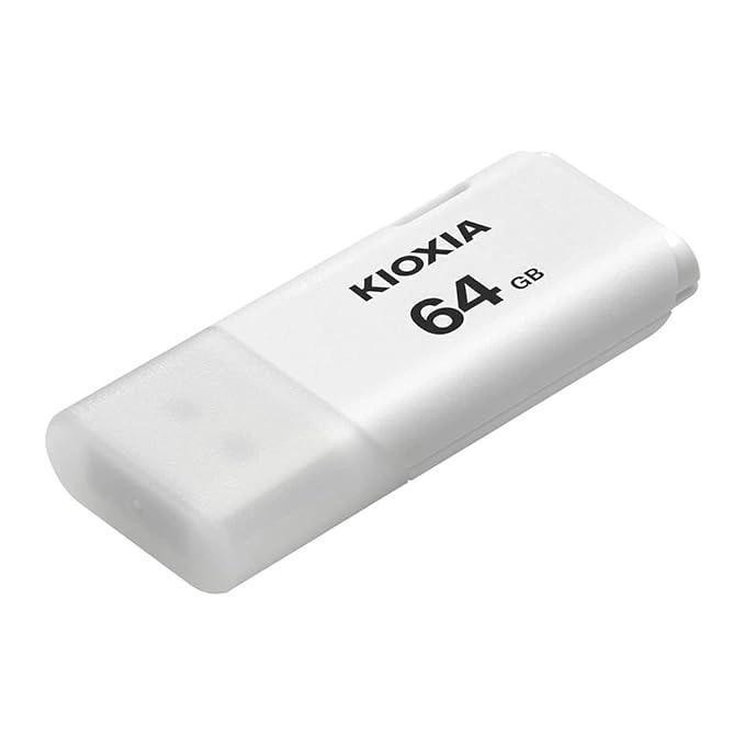 فلش مموری کیوکسیا مدل U202 ظرفیت 64 گیگابایت با رابط USB 2.0، بدنه پلاستیکی مقاوم، درپوش‌دار، سازگار با کامپیوتر، لپ‌تاپ، گوشی، تبلت و تلویزیون، پشتیبانی از Windows 11 و macOS نسخه 12 تا 15