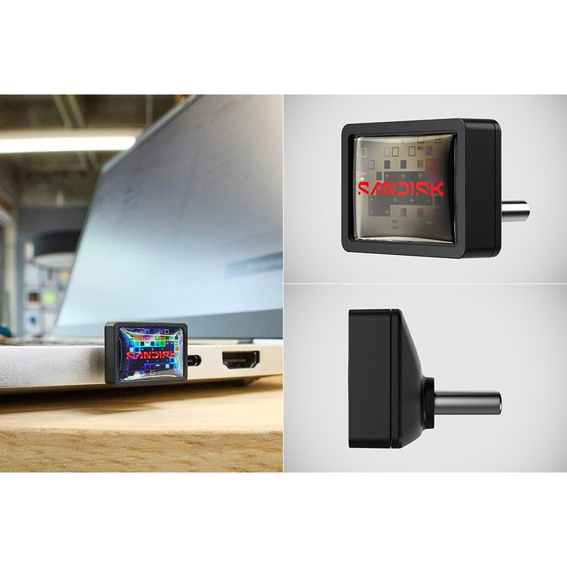 فلش مموری سن دیسک مدل EXTREME FIT CZ530 ظرفیت 128 گیگابایت با رابط USB-C