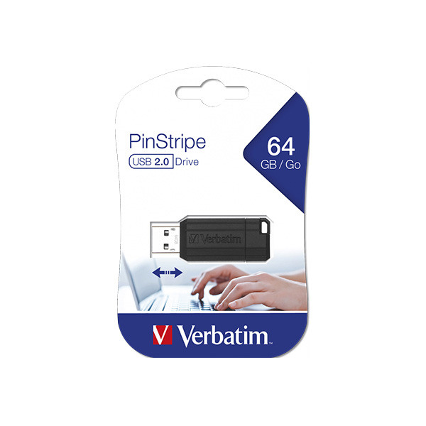 فلش مموری ورباتیم مدل PinStripe USB Drive ظرفیت 64 گیگابایت
