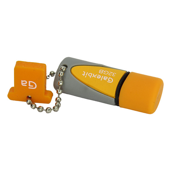 فلش مموری 32GB گلکسبیت مدل Rubbery مقاوم در برابر آب، ضربه و گردوغبار با سرعت خواندن 10MB/s، درپوش محافظ ضدخش و بند آویزی