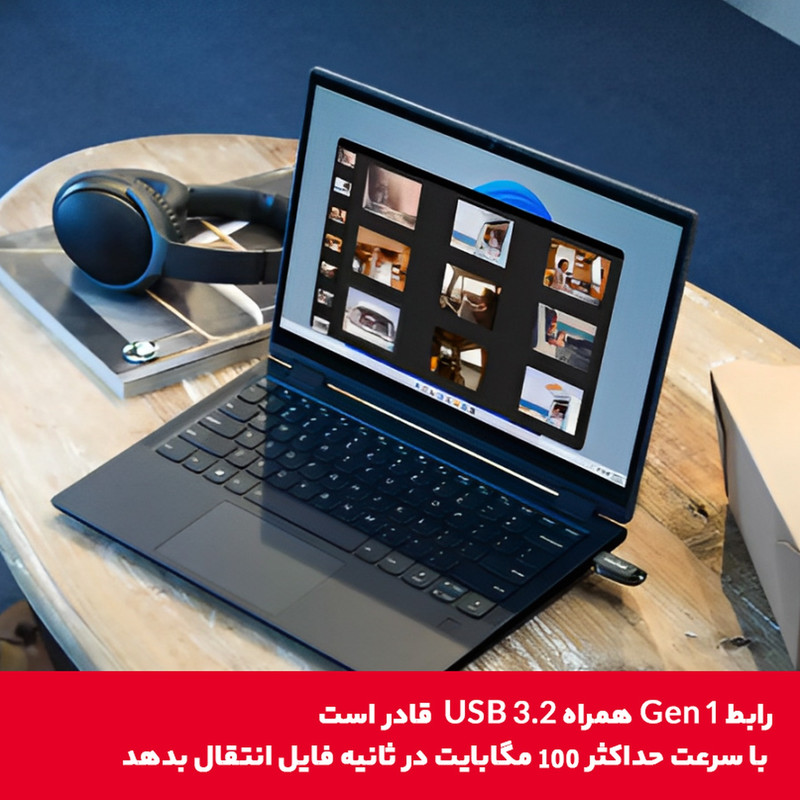 فلش مموری سن دیسک مدل CZ550 CURVE USB3.2 ظرفیت 32 گیگابایت