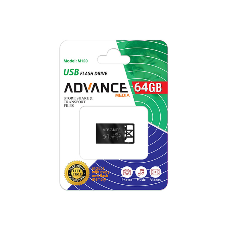 فلش مموری ادونس مدل M-120 ظرفیت 64 گیگابایت با رابط USB