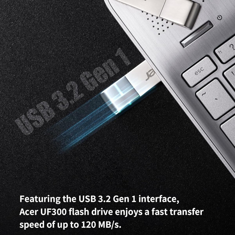 فلش مموری ایسر مدل UF300 ظرفیت 32 گیگابایت با رابط USB3.2 Gen1