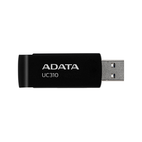 فلش مموری ای دیتا مدل UC310 ظرفیت 128 گیگابایت، سرعت خواندن تا 100 مگابایت بر ثانیه، سازگار با ویندوز، مک و لینوکس، طراحی ساده و وزن 9 گرم