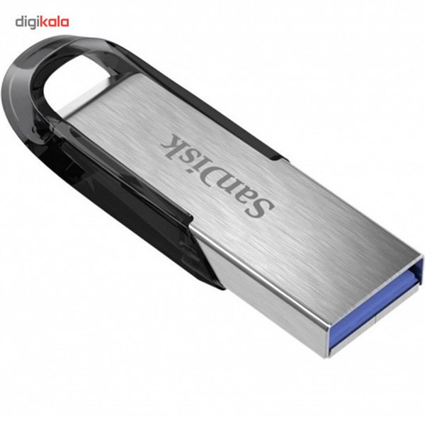 فلش مموری سن دیسک مدل Ultra Flair CZ73 ظرفیت 16 گیگابایت با بدنه فلزی، پورت USB 3.0، سازگار با USB 2.0 و قابلیت رمزگذاری فایلها