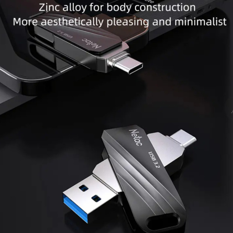 فلش مموری USB 3.2 / USB-C نتاک مدل US11 ظرفیت 128 گیگابایت