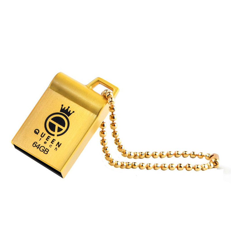 فلش مموری کوئین تک Marvel ظرفیت 64 گیگابایت، رابط USB 2.0، بدنه فلزی مقاوم ضد آب و ضد شوک، طراحی فشرده و بند دار، سرعت انتقال 30 مگابایت بر ثانیه، سازگار با کامپیوتر، لپتاپ، تبلت و گوشی موبایل