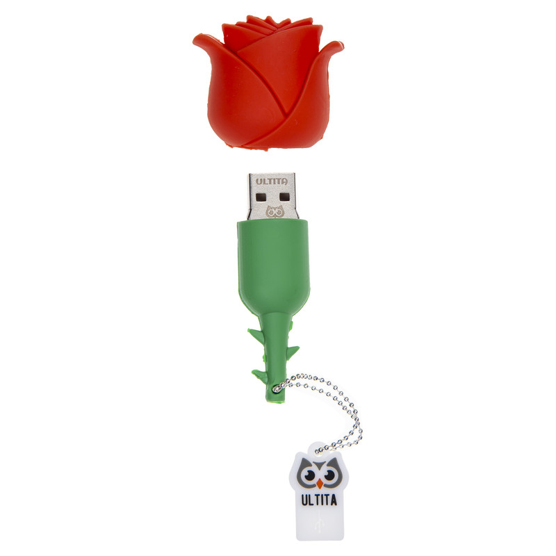 فلش مموری Usb 2.0 اولتیتا مدل گل رز ظرفیت 64 گیگابایت