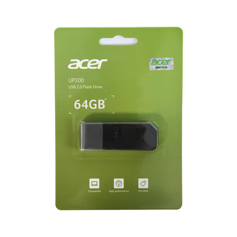 فلش مموری ایسر مدل UP200 ظرفیت 64 گیگابایت با رابط USB 2.0