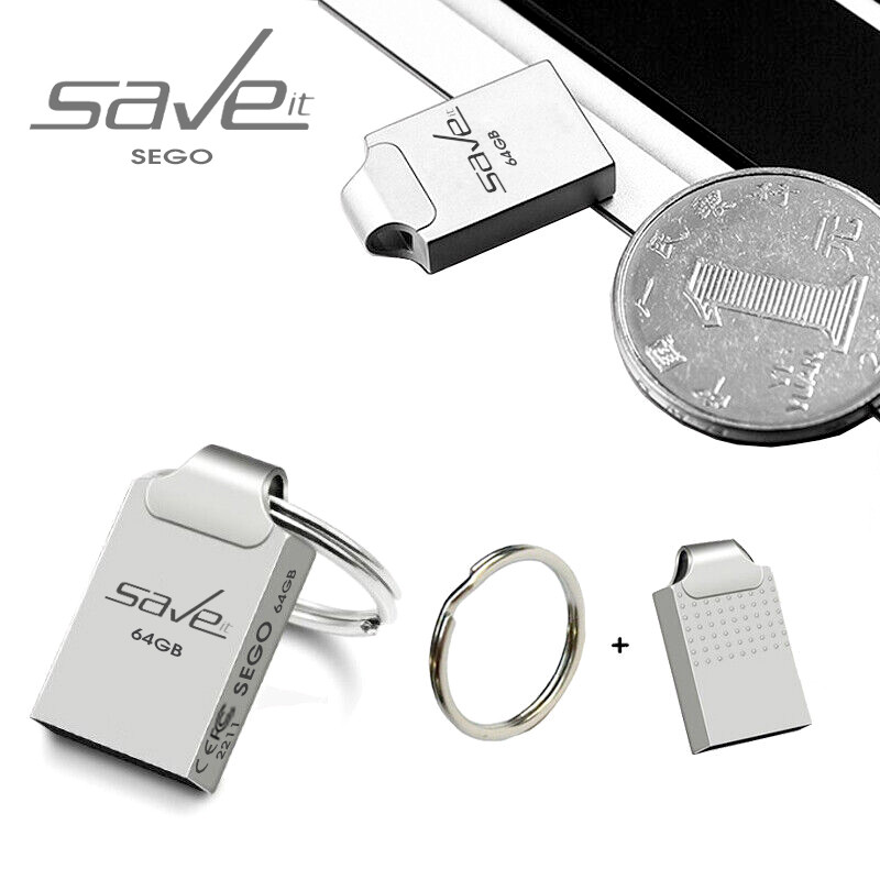فلش مموری سیویت مدل SEGO ظرفیت 64 گیگابایت با رابط USB 2.0، بدنه فلزی، طراحی بند انگشتی با حلقه آویز، سازگار با گوشی، تبلت، لپتاپ و تلویزیون، سرعت انتقال 30 مگابایت بر ثانیه