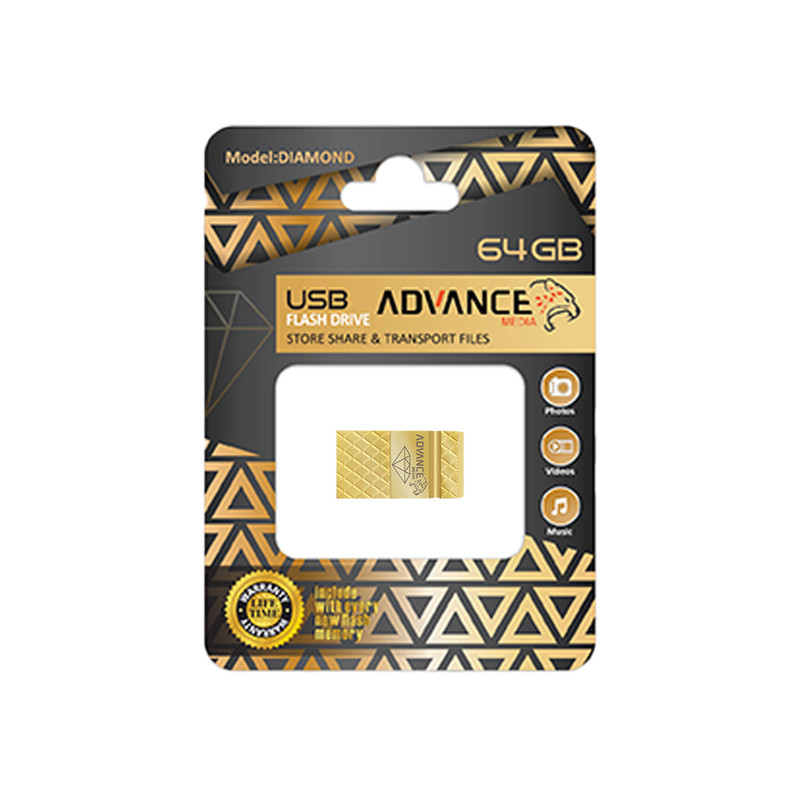 فلش مموری ادونس مدل DIAMOND ظرفیت 64 گیگابایت با رابط USB