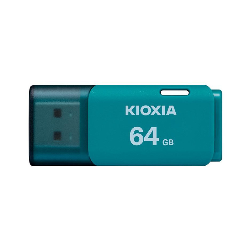 فلش مموری کیوکسیا مدل U202 ظرفیت 64 گیگابایت با رابط USB 2.0، بدنه پلاستیکی مقاوم، درپوش‌دار، سازگار با کامپیوتر، لپ‌تاپ، گوشی، تبلت و تلویزیون، پشتیبانی از Windows 11 و macOS نسخه 12 تا 15