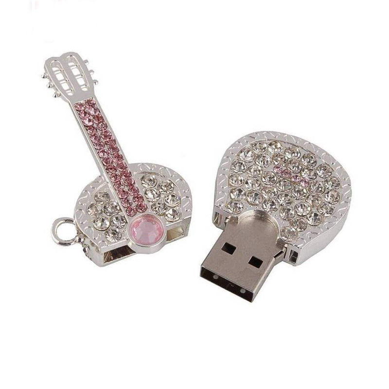 فلش مموری Usb 2.0 اولتیتا  مدل گیتار فلزی ظرفیت 128 گیگابایت