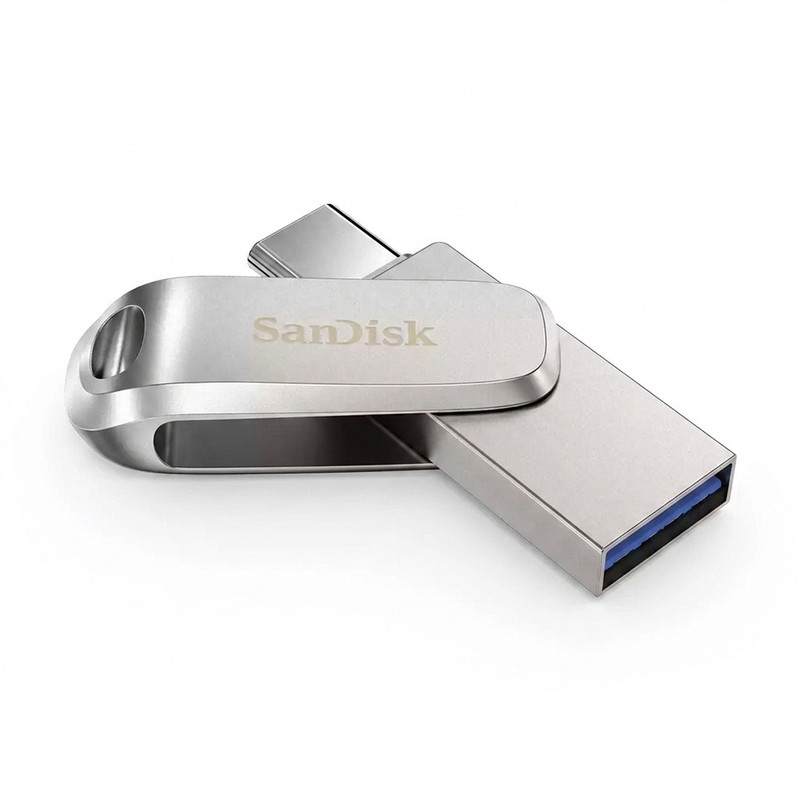 فلش مموری سن دیسک مدل Ultra Dual Drive Luxe ظرفیت 128 گیگابایت با رابط USB 3.2
