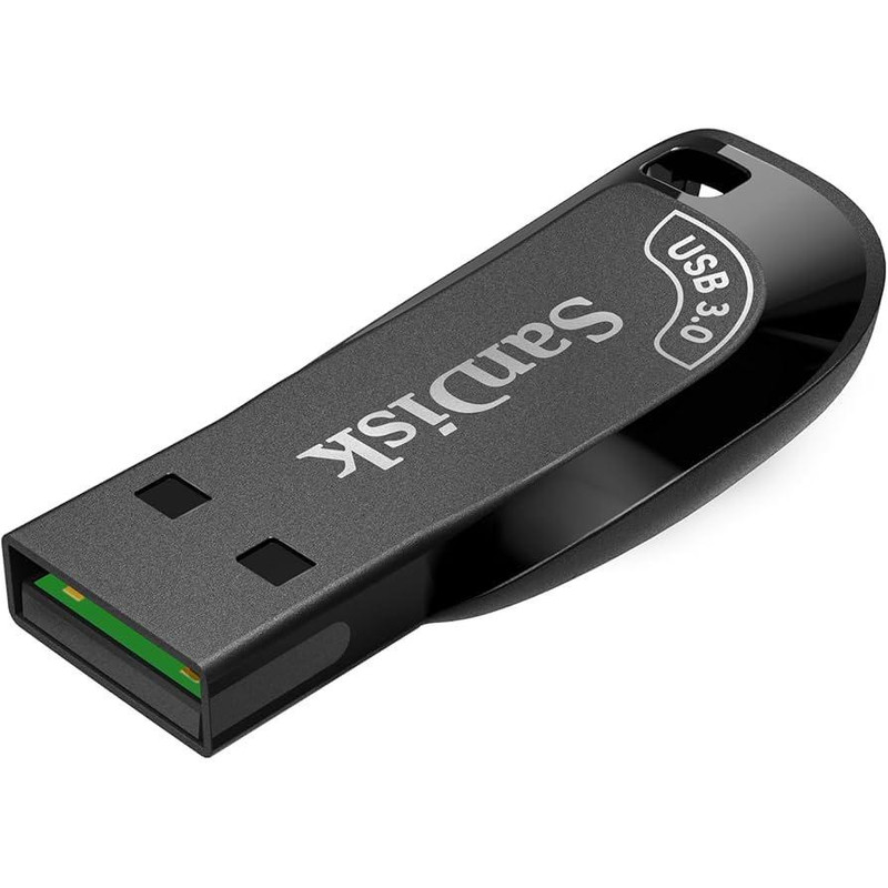 فلش مموری 64 گیگابایت سن دیسک مدل ULTRA SHIFT CZ410 با رابط USB 3.1، سرعت خواندن 100 مگابایت بر ثانیه، نرمافزار امنیتی SanDisk SecureAccess و بازیابی فایل RESCUEPRO Deluxe، مناسب ضبط خودرو و تلویزیون