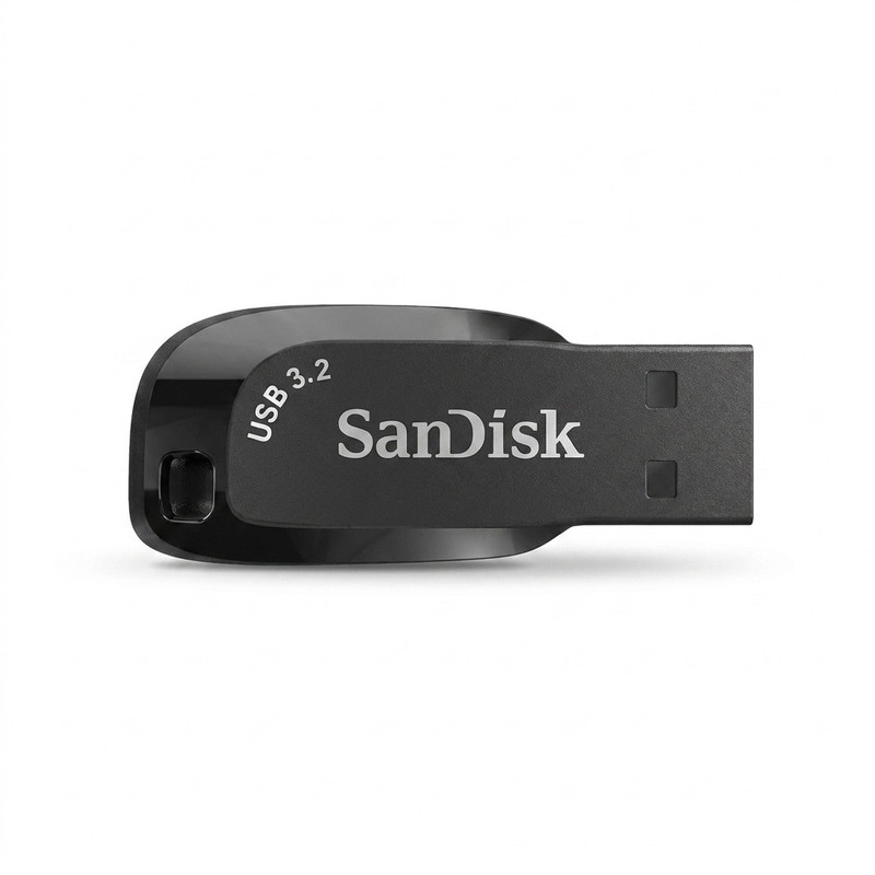 فلش مموری سن دیسک Ultra Shift ظرفیت 64 گیگابایت، USB 3.2، سرعت انتقال تا 100 مگابایت بر ثانیه، مقاوم در برابر شوک، لرزش، گرد و غبار و ضد اثر انگشت
