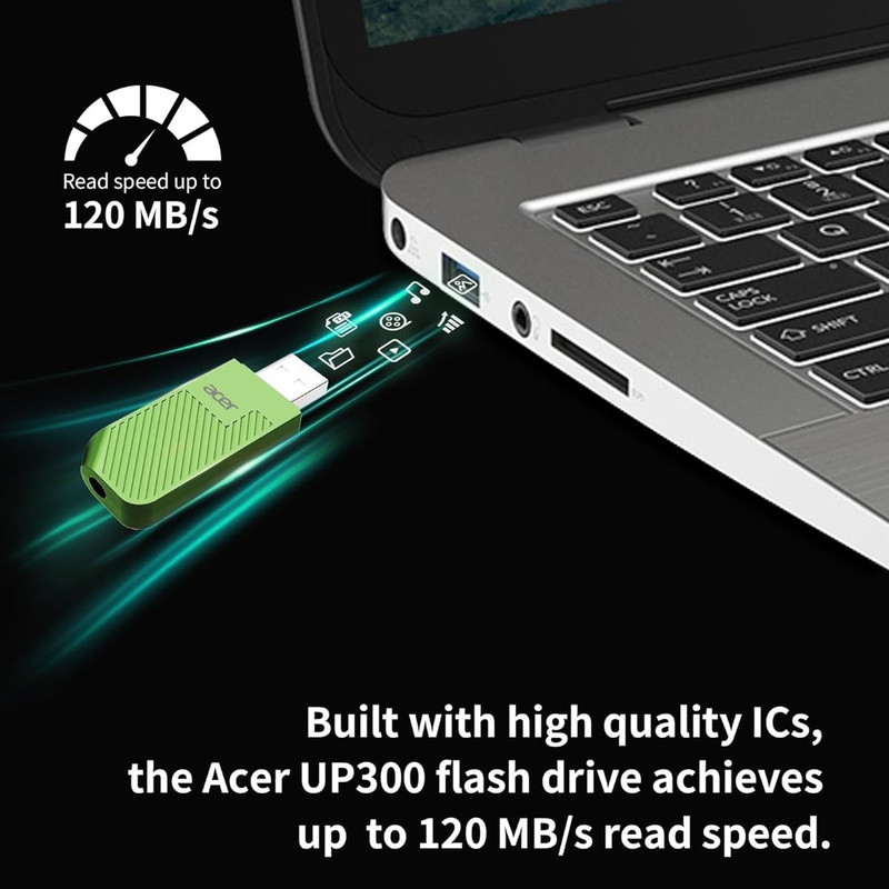 فلش مموری ایسر مدل UP300 ظرفیت 64 گیگابایت با رابط USB3.2 Gen1